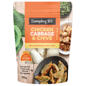 chicken cabbage & chive dumpling